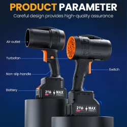Cordless Electric Turbo Leaf Blower 330000RPM