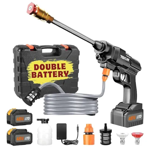 Image of Cordless Pressure Washer Gun for Car & Bike Cleaning Portable Power Washer Nozzle for Home