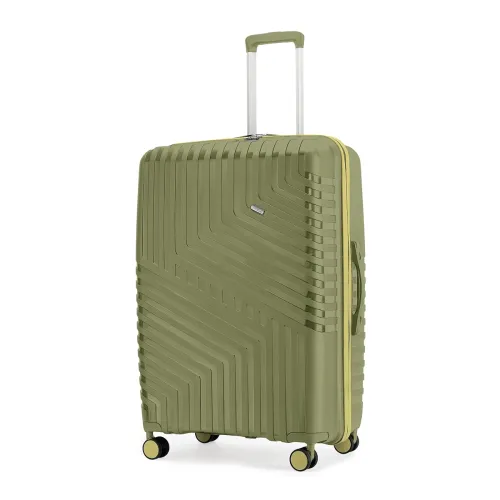 Image of Core Large Check-in Suitcase 75cm 28 inch Polypropylene Hard Trolley Bag, 8 Spinner Wheels, Recessed Number Lock, Lightw