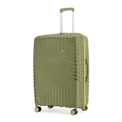 Core Large Check-in Suitcase 75cm 28 inch Polypropylene Hard Trolley Bag, 8 Spinner Wheels, Recessed Number Lock, Lightw