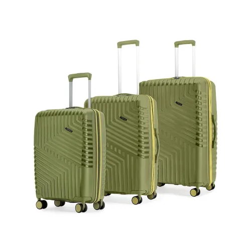 Image of Core Set of 3 Trolley Bags Cabin + Medium + Large Polypropylene Hard Suitcase