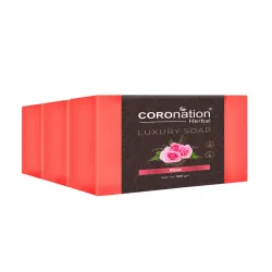 COROnation Herbal Set of 3 Rose Luxury Soaps