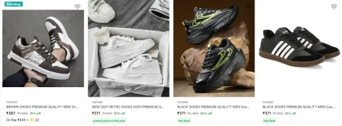 Image of Corsac Men’s Casual Shoes upto 85% Discount