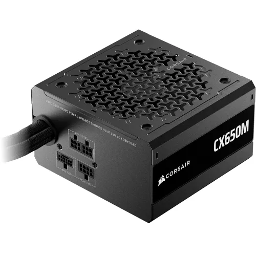 Image of CORSAIR CX-M Series, CX650M ATX 3.1 Cybenetics Bronze Semi-Modular Power Supply — Native 12V-2x6 Cable — ATX 3.1 & PCIe 