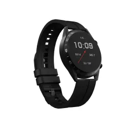 Corseca Fittex Pro Bluetooth Smart Watch- Black (1 Week Battery Life_Compatible with Android 5.1 iOS 10.0_Wireless_IP68), Large (DMW6096)