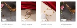 CORSICA Gold-Plated Bracelet Starting @ ₹77