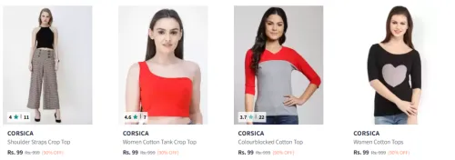 Image of Corsica Tops Starting @ ₹99