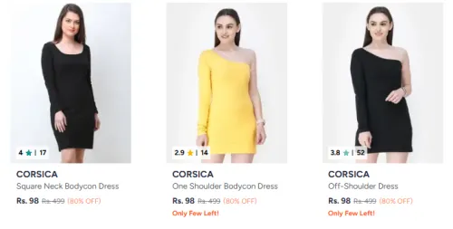 Image of CORSICA Women Dress Starting @ ₹98