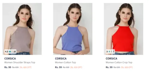 Image of Corsica Women's Top Starting @ ₹99
