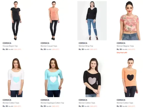 Image of Corsica Women's Top Starting at ₹99