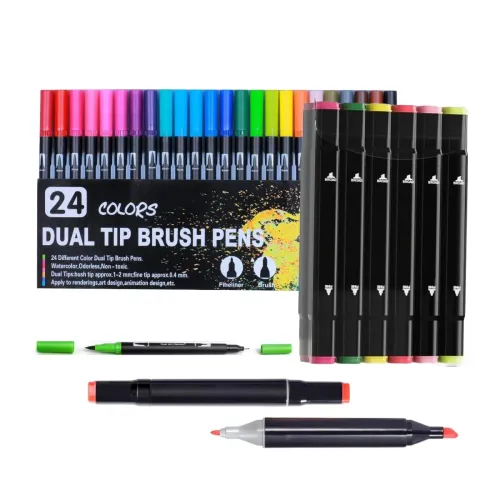 Image of Corslet 36 Art Markers Set for Drawing & Calligraphy