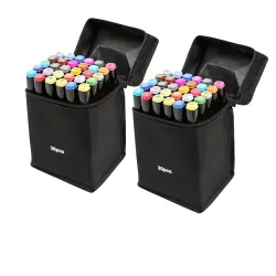 Corslet Alcohol Markers & Color Pens Set Colour Marker Pen Art Markers Dual Tip Brush & Chisel Alcohol Based Markers f
