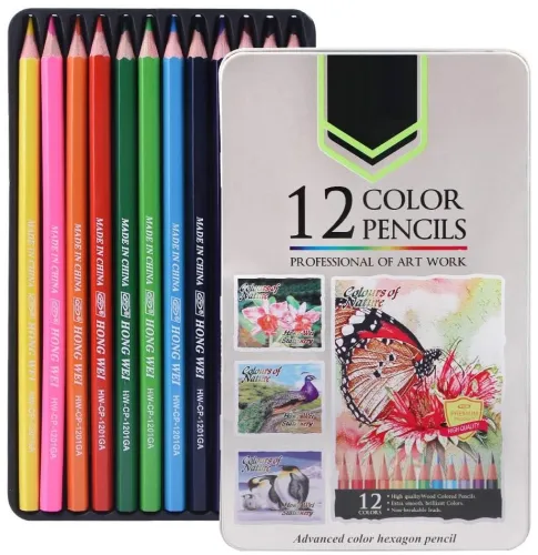 Image of Corslet Pack of 12 Oil Colour Pencils Set