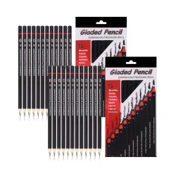 Corslet Pack of 2 Drawing Kit 12Pc Drawing Pencils Set Sketch Pencil Set