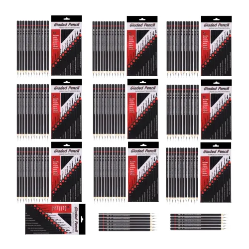 Image of Corslet 120PC Drawing Pencils Set of 12 with Pack of 10