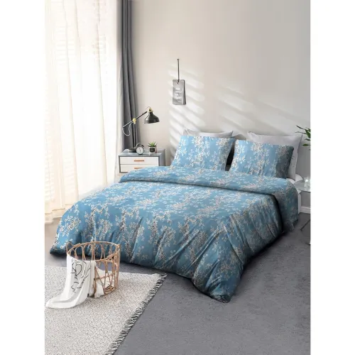 Image of Cortina 120 TC 100% Microfiber Printed Double Bedsheet 