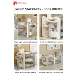 Cortina 2-Tier Multipurpose Desktop File Organizer with Document Tray