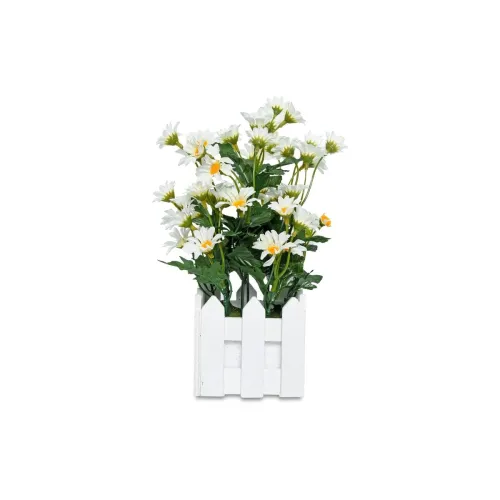 Image of Cortina Ceramic Artificial Flower Plant with Pot White 26cm
