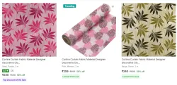 Cortina Curtain Fabrics at minimum 56% Discount