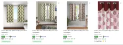 Cortina Curtains Pack Of 2 starting at ₹99