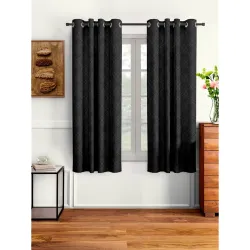 Cortina Durable & Stylish Damask 100% Polyester Curtains