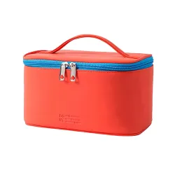 Cortina Large Travel Makeup Bag & Cosmetic Organizer for Women, Orange