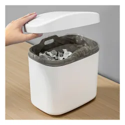 Cortina Mini Tabletop Dustbin, Small Waste Bin for Study Table, Office Desk