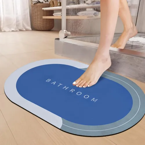 Image of Cortina Premium Silicon Floor Mat for bathmat bathroom carpet 60x40