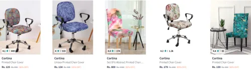 Image of Cortina Printed Chair Cover starting @ ₹125