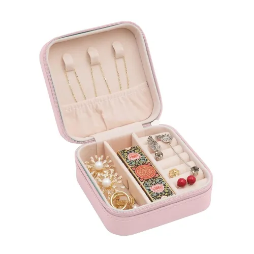 Image of Cortina Small Pu Leather Jewellery Organiser Box