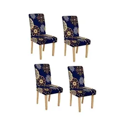 Cortina Chair Cover Slipcover Chair Cover Washable Softness for Elastic Installation Chair Protector Spandex Pack of 6