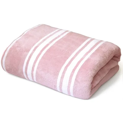 Image of Cortina Stripe Printed Towels for Bath (70 x 140 cm) 380 GSM Microfiber
