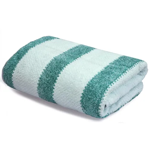 Image of Cortina Stripe Printed Towels for Bath (70 x 140 cm) 380 GSM Microfiber