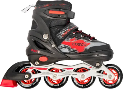 Image of COSCO Inline Skate PACE Shoe Skates - Size 31-34 UK (Red)