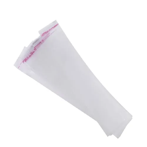 Image of 2x10 Inch, 20 Pcs Self Adhesive Bopp Transparent Plastic Poly Packing Material Bag 