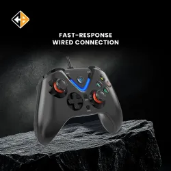 Cosmic Byte ARES Wired Controller (Black, For PC)