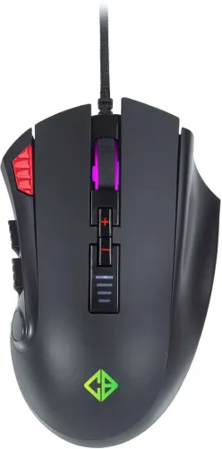 Image of Cosmic Byte Equinox Gamma 16000DPI 12 Buttons, Pixart PAW3389 Wired Ambidextrous Optical Gaming Mouse (USB 2.0, Black)
