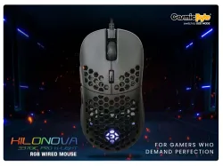 Cosmic Byte Kilonova 3370IC PRO X-Light Pixart Wired Ambidextrous Optical Gaming Mouse 3370 Sensor, DIY Hot-swappable S