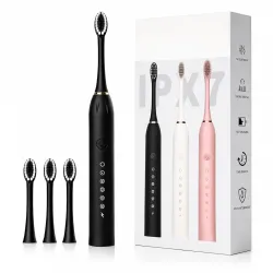 PURNADESH RETAILS Cosmic Lite Sonic Electric Toothbrush | Waterproof Rechargeable Toothbrush with Replaceable Brush Heads | 6 Modes, 4 Brush Heads, 1 Interdental Head