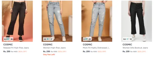 Image of Cosmic Women Jeans Starting @ ₹299