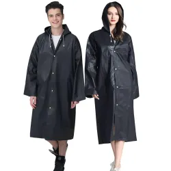 Cosowe Mens and Womens Solid Poncho Raincoat