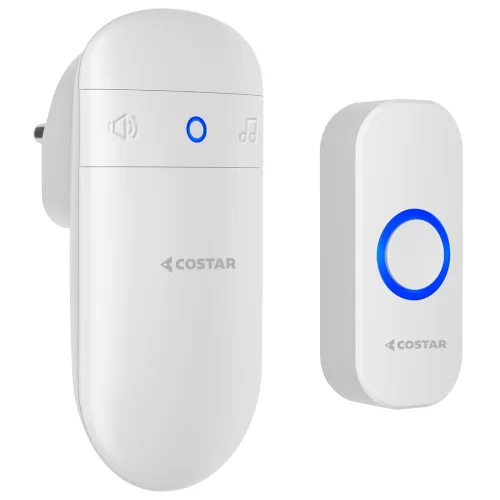 Image of Costar Wireless Door Bell Kits Chime For Home Office With LED Light 300 Meter 