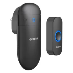 COSTAR Wireless Door Bell Kits Chime for Home Office with LED Light 300 Meter
