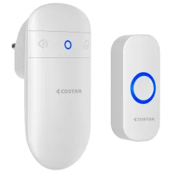 Costar Wireless Door Bell Kits Chime For Home Office With LED Light 300 Meter 