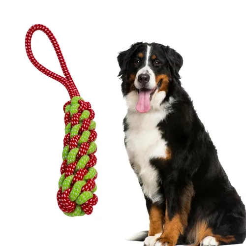 Image of Cotton Dummy Rope Toy for Dogs and Pets |Tug of War Dog Toy Teeth Cleaning Gum Massage Toy |Dog Rope Toys for Small Larg