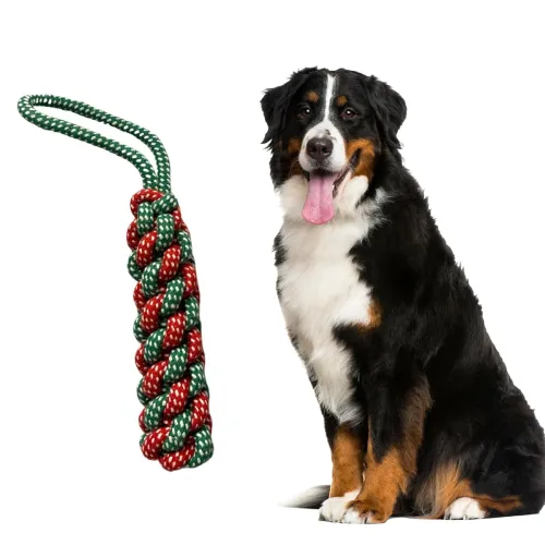 Image of Cotton Dummy Rope Toy for Dogs and Pets |Tug of War Dog Toy Teeth Cleaning Gum Massage Toy