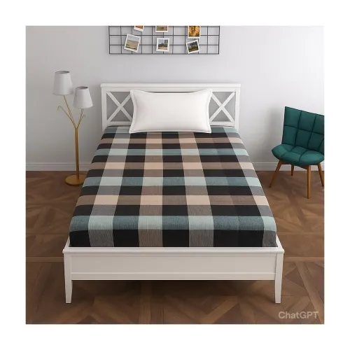 Image of Cotton Mattress Cover or Protector Single Bed