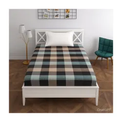 Cotton Mattress Cover or Protector Single Bed