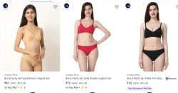 Cotton Plus Lingerie Sets at minimum 93% Discount