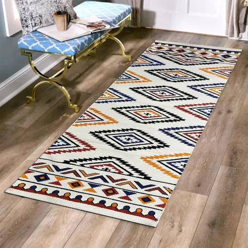 Image of Cotton Tufted Bedside Runner, 2x5 Feet